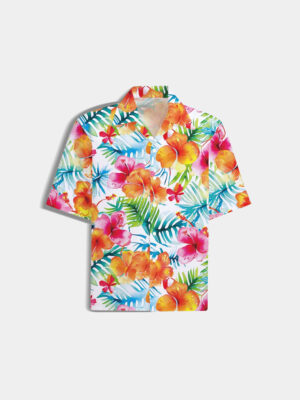 Men’s Tropical Print Short Sleeve Shirt