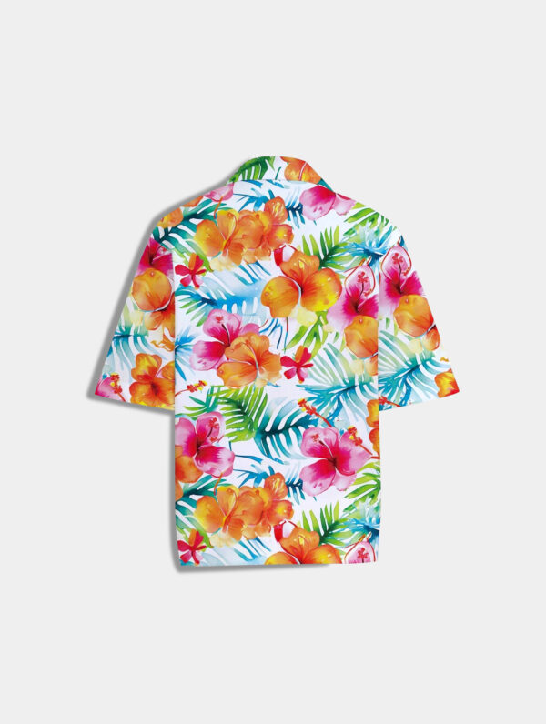 Men’s Tropical Print Short Sleeve Shirt
