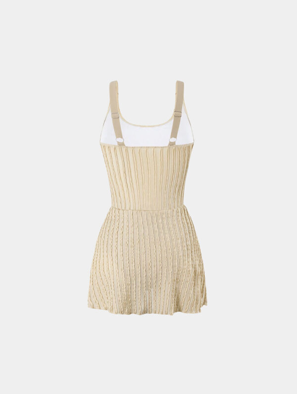 Women’s Apricot One-Piece Swimsuit Dress