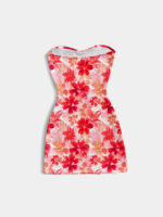 Women’s Floral Strapless Fitted Mini Dress
