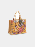 Women's Sequin Floral Tote Bag