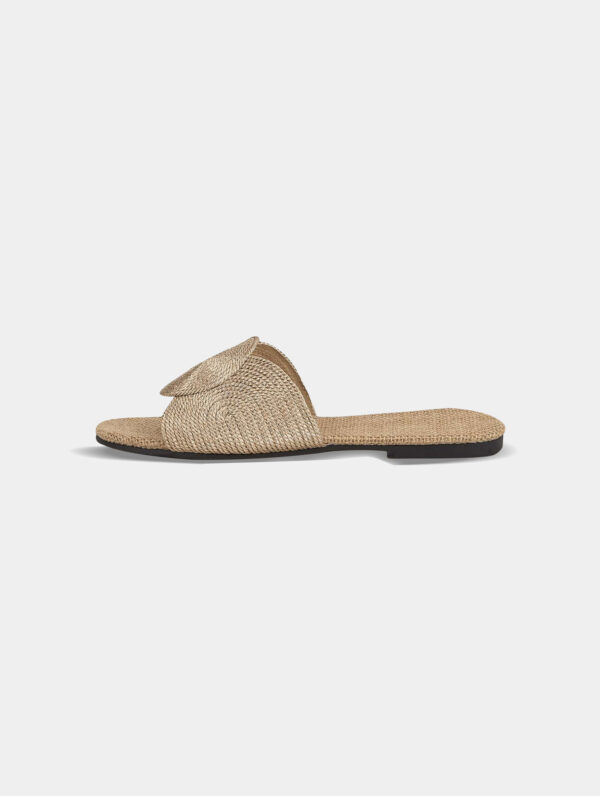 Women's Woven Flat Slide Sandals