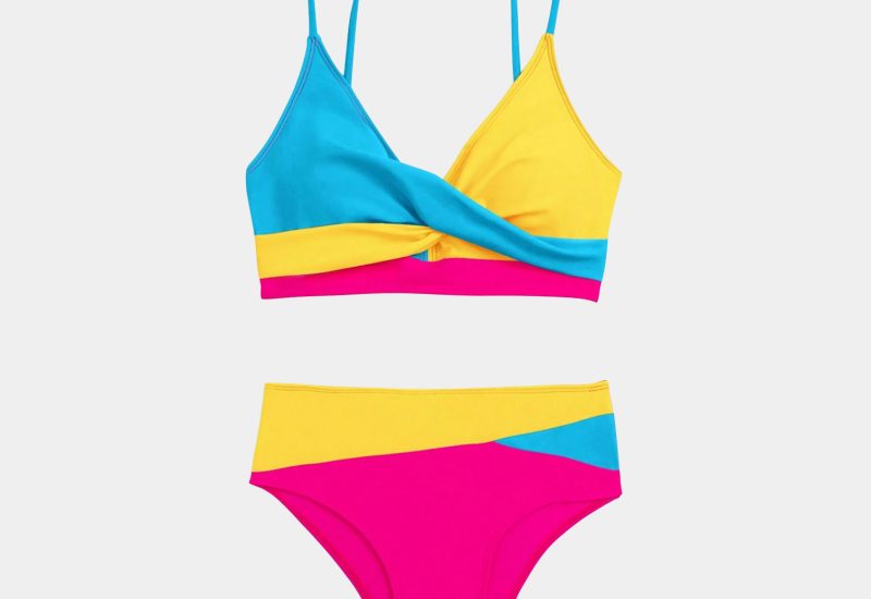 Women’s Criss Cross High Waist Bikini Set (1)